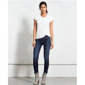 Rag & Bone Women's Stretch Skinny Jeans in Clean Charin Dark Wash
